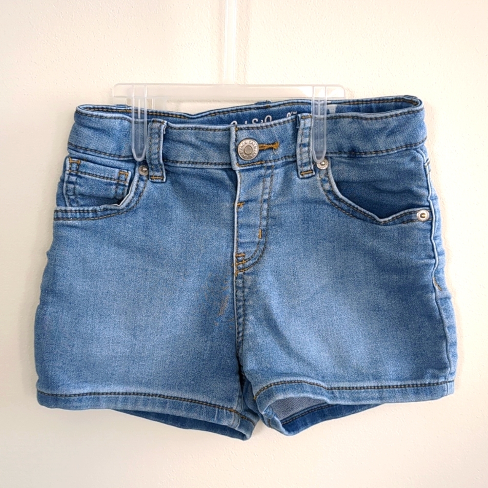 Little Girls Cat & Jack Blue Denim Shorts (Size 6/6X)